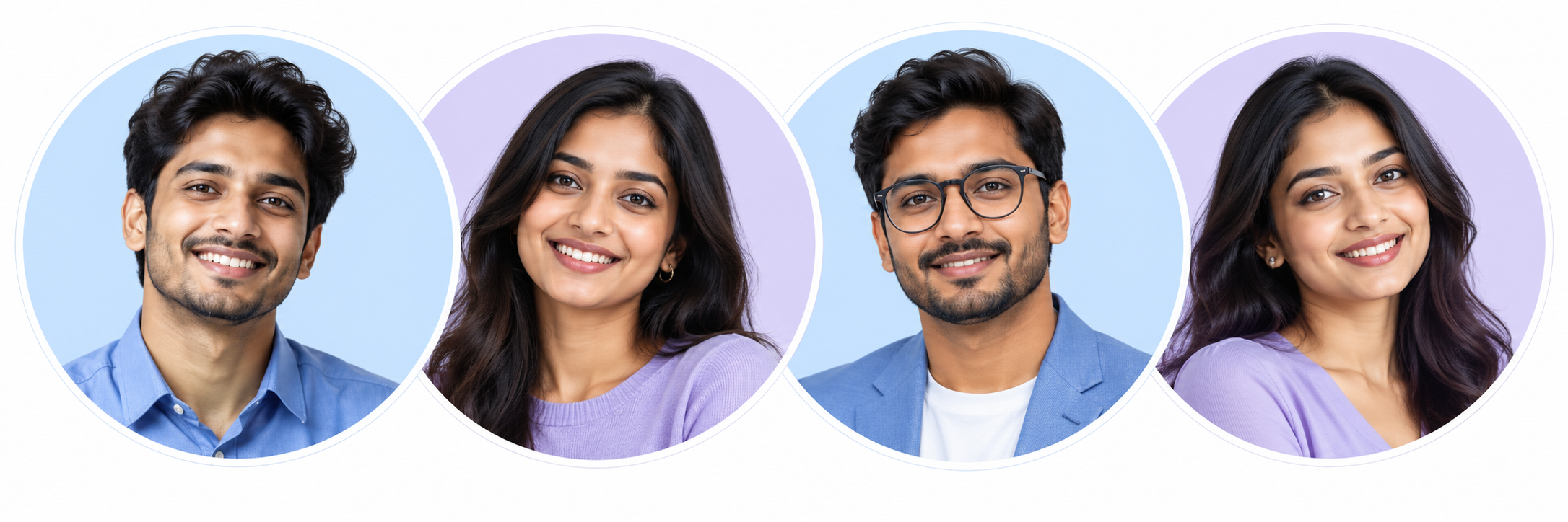 AI-generated illustrative profiles